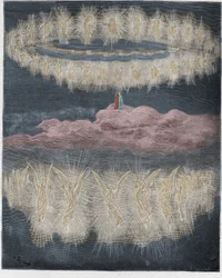 Paradiso, Canto 12: Gli anelli delle anime glorificate nel sole (illustrazione dalla Divina Commedia di Dante Alighieri, 1885)